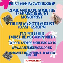 Printmaking Workshop - Monoprint